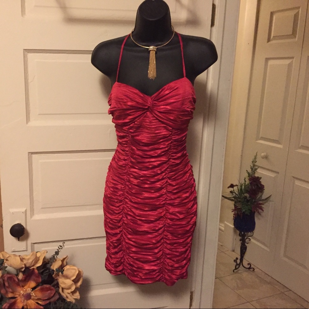 Women's size 9 dress sexy red cocktail